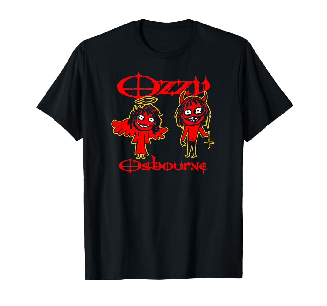 Amazon | Ozzy Osbourne – Red Sketch Good Bad Tシャツ | T